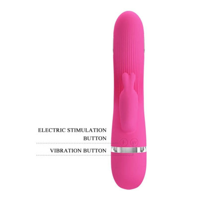 Pretty Love Ingram vibratorius (rožinė)-Rabbit vibratoriai-Vibratoriai
