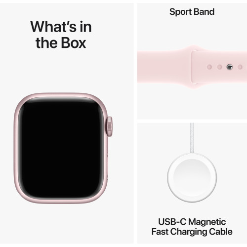 Išmanusis laikrodis Apple Watch Series 9 GPS 45mm Pink Aluminium Case with Light Pink Sport