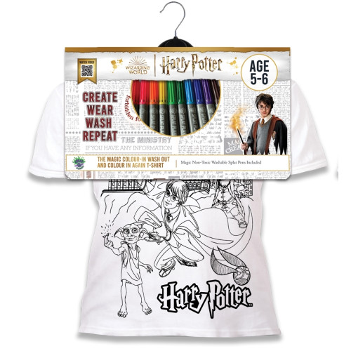 Splat Planet marškinėliai su flomasteriais, Harry Potter-SPLAT PLANET - kuriame-ŽAISLAI