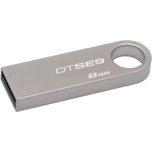 USB atmintinė Kingston 8GB DT SE9 USB 2.0-USB raktai-Išorinės duomenų laikmenos