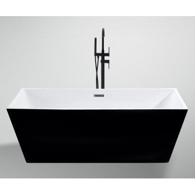 Akrilinė vonia CAPRI 204 balta/juoda-Akrilinės vonios-Vonios ir apdaila