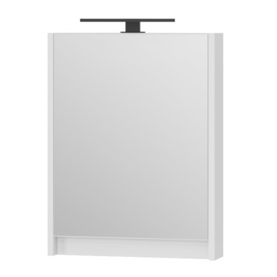Spintelė LEOMC-50 su veidrodžiu balta pakabinama-Vonios baldai pakabinami-Vonios baldai