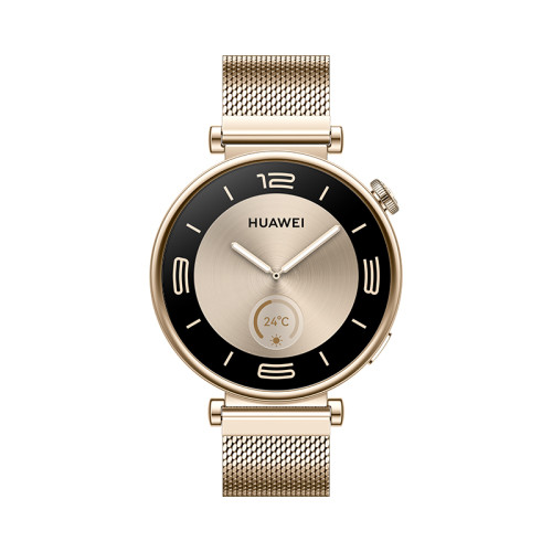 Išmanusis laikrodis Huawei Watch GT4 41mm Gold Stainless Strap Steel Gold Milanese-Android