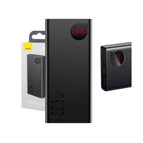 LiPo išorinis akumuliatorius (Powerbank) 20000mAh 20W su QC3.0 2xUSB + USB C Bipow baltas