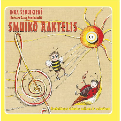 Dainų knygelė su CD, Smuiko raktelis-Dainų knygelės CD-Žaislai kūdikiams, vaikams
