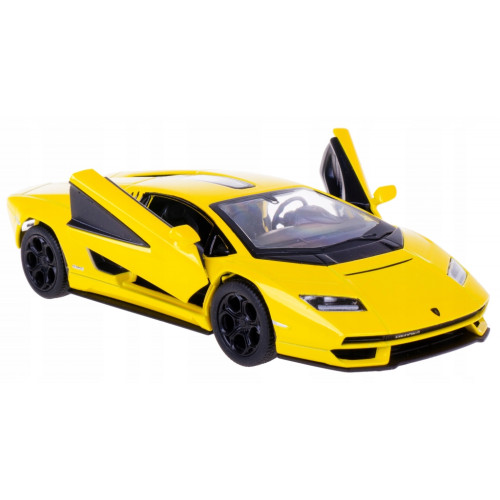 KiNSMART automobilis, Lamborghini Countach LPI 800-4, geltonas-KiNSMART