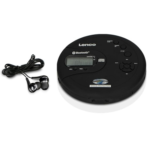 Ecost Lenco CD-300 - Walkman portable CD player - Bluetooth Diskman-Paletės ir dėžės-Kitos