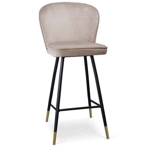 Baro kėdė AINE L (70 cm) su aukso spalvos galiukais-Baro kėdės-Valgomojo baldai