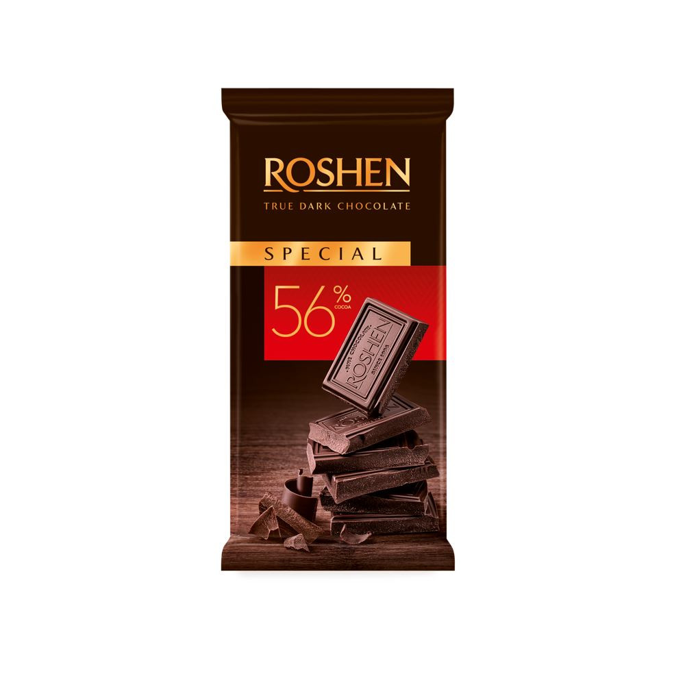 Juodasis šokoladas ROSHEN Special, 85 g-Šokoladas-Saldumynai