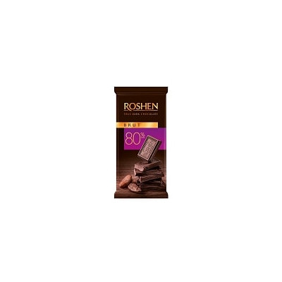 Juodasis šokoladas ROSHEN Brut, 85 g-Šokoladas-Saldumynai