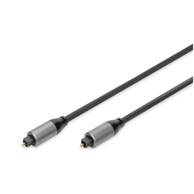 Optinis kabelis Digitus Toslink (2.2mm ODT) plug Toslink 2.2mm ODT plug 1 m-Priedai