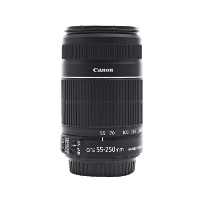CANON 55-250MM EF-S IS STM + ET-63 + LC KIT-Veidrodinių fotoaparatų objektyvai-Objektyvai ir