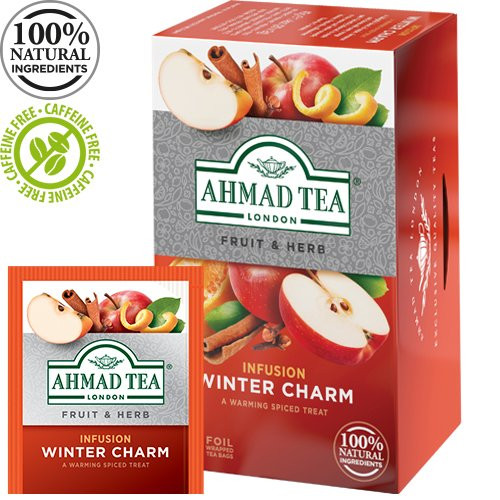 Žolelių arbata AHMAD ALU WINTER CHARM, 20 vokelių su siūlu po 2g-Žolelių arbata-Arbata