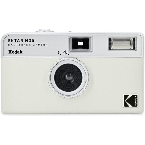 Kodak Half Frame Film Camera EKTAR H35 White-Juostiniai fotoaparatai-Fotoaparatai ir jų priedai