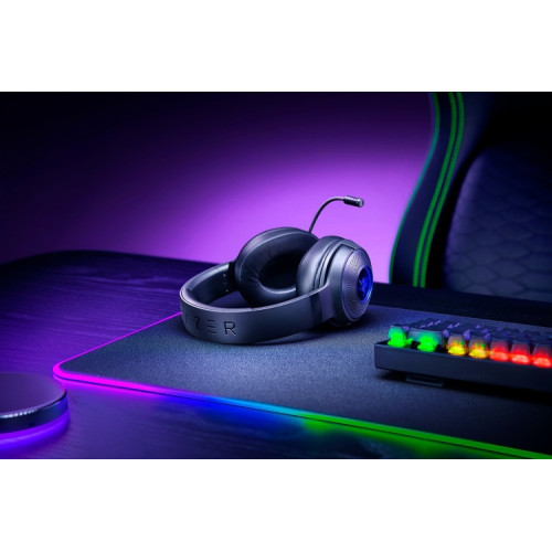 Razer Kraken V3 X Laidinės žaidimų ausinės, USB Type-A, Juoda-Ausinės ir