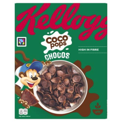 Dribsniai KELLOGG'S Coco Pops Chocos, 330 g-Greitai paruošiamas maistas-Bakalėja