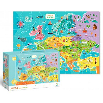 Dodo dėlionė vaikams Europos žemėlapis (100 det.)-ŽAISLAI-Lukoprekyba.lt