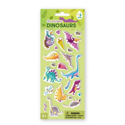 Dodo 3D lipdukai vaikams Dinozaurai (22 vnt.)-ŽAISLAI-Lukoprekyba.lt