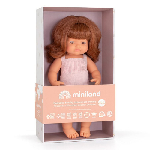 Miniland lėlė mergaitė (raudonplaukė, 38 cm.)-ŽAISLAI-Lukoprekyba.lt