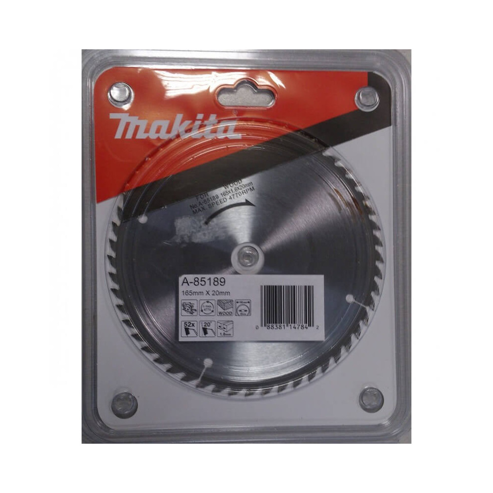 Pjovimo diskas MAKITA BSS610 165x20x1,6mm 52T-Medžio pjovimo diskai-Pjovimo diskai