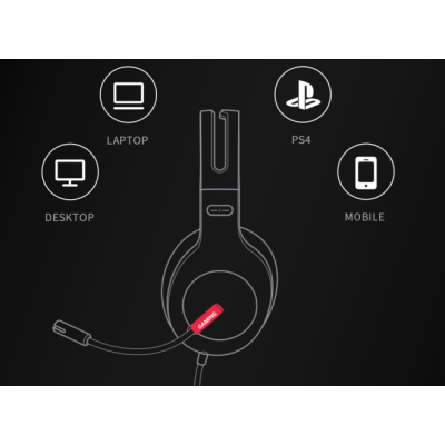 Ausinės Edifier Gaming Headset G1 Over-ear, Microphone, Black-Gaming ausinės-Žaidimų įranga