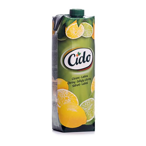 Sulčių gėrimas CIDO, citrinų ir žalių citrinų skonio, 1 l-Sultys, nektarai, sulčių