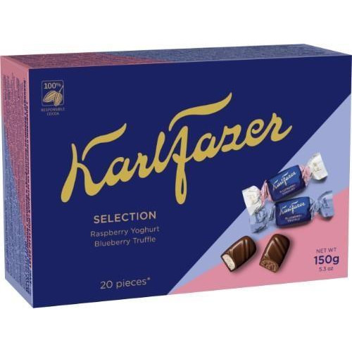 Šokoladinių saldainių asorti KARL FAZER, 150g-Saldainiai-Saldumynai