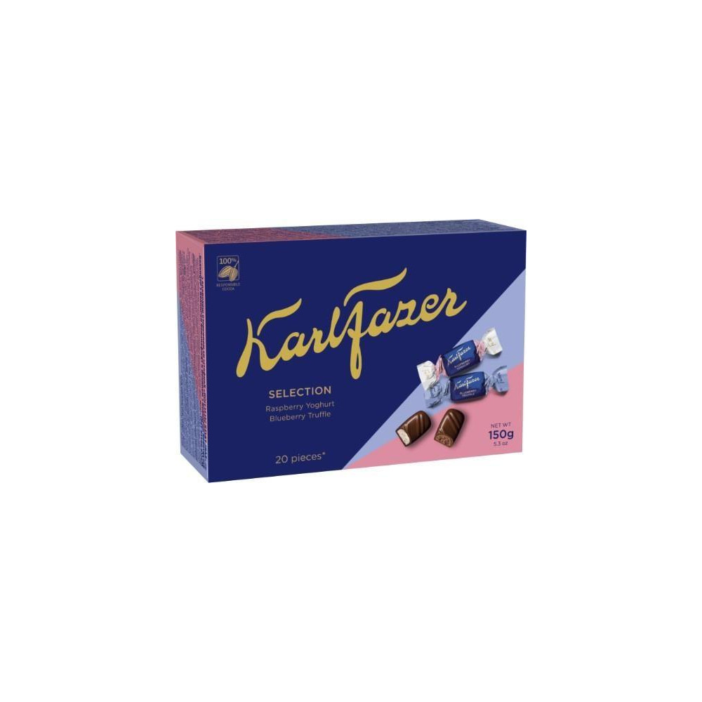 Šokoladinių saldainių asorti KARL FAZER, 150g-Saldainiai-Saldumynai