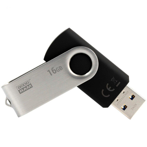 USB atmintinė GOODRAM 16GB UTS3 BLACK USB 3.0-USB raktai-Išorinės duomenų laikmenos