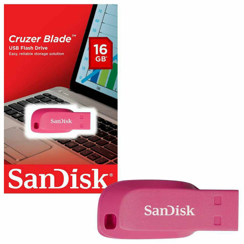 USB atmintukas MEMORY DRIVE FLASH USB2 16GB SDCZ50C-016G-B35PE SANDISK-USB raktai-Išorinės