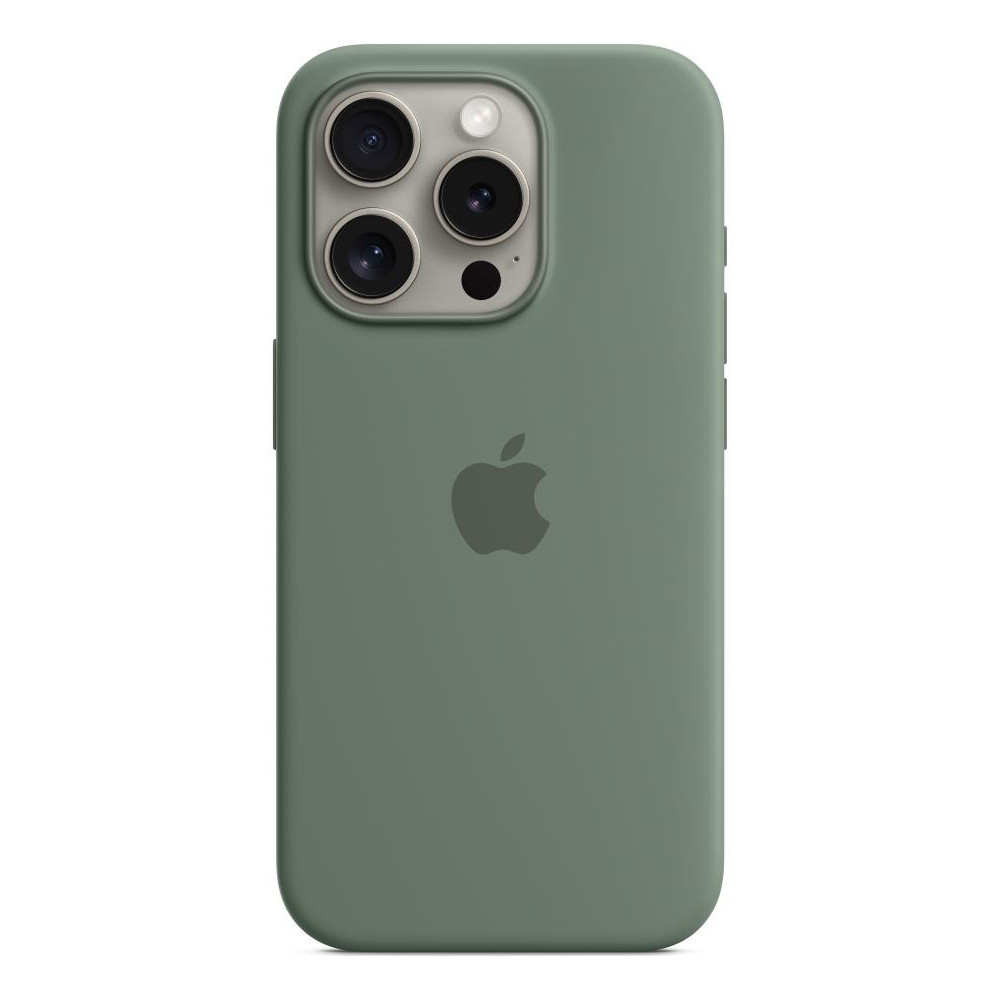 Dėklas iPhone 15 Pro Silicone Case with MagSafe - Cypress-Dėklai-Mobiliųjų telefonų priedai
