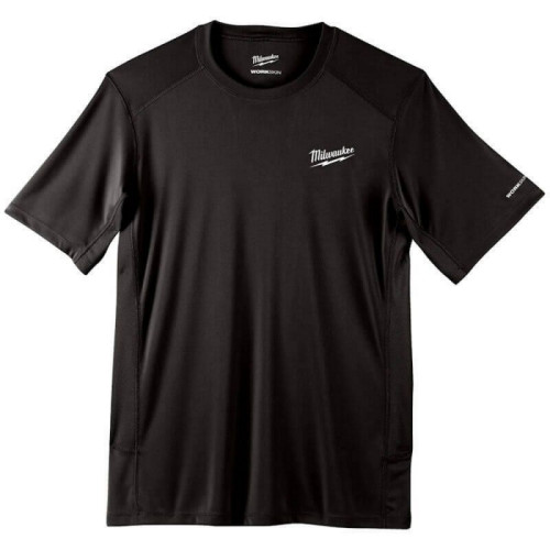 Marškinėliai MILWAUKEE Workskin, juodi XL-Marškinėliai-Vyrams