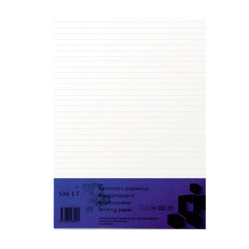 Popierius užrašams SMLT, A4, 50 lapų, linijomis-Bloknotai, užrašų popierius-Piešimo popierius
