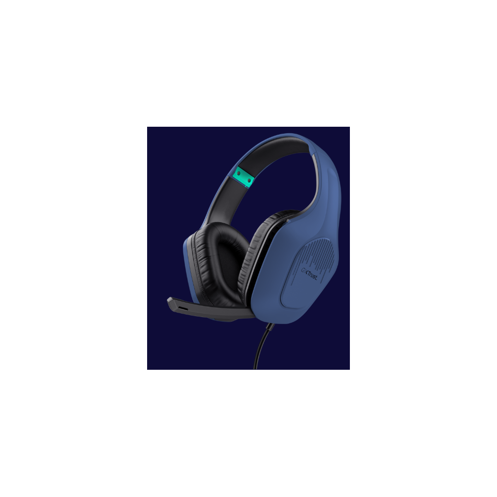 Ausinės Trust GXT415B ZIROX HEADSET - BLUE-Gaming ausinės-Žaidimų įranga