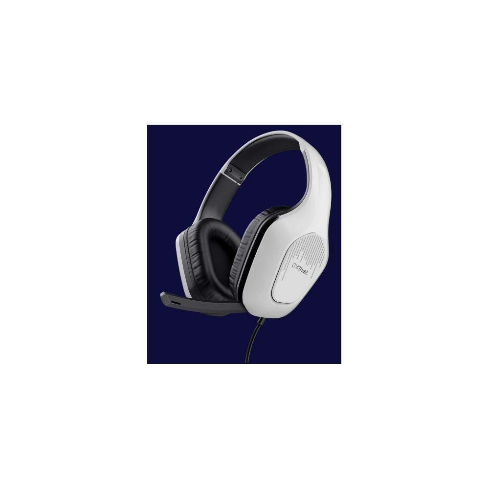 Ausinės Trust GXT415W ZIROX HEADSET - WHITE-Gaming ausinės-Žaidimų įranga