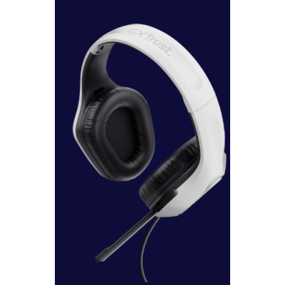 Ausinės Trust GXT415W ZIROX HEADSET - WHITE-Gaming ausinės-Žaidimų įranga