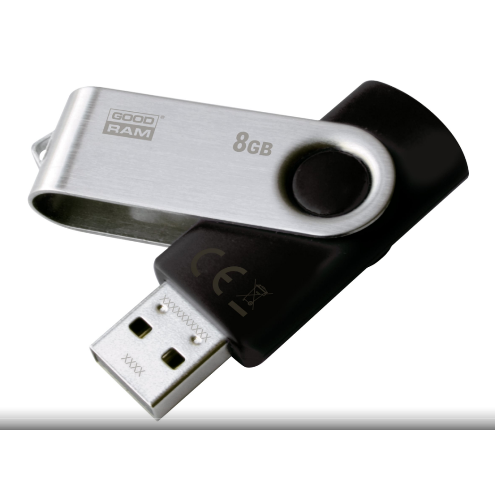 USB atmintukas GOODRAM 8GB UTS2 BLACK USB 2.0-USB raktai-Išorinės duomenų laikmenos