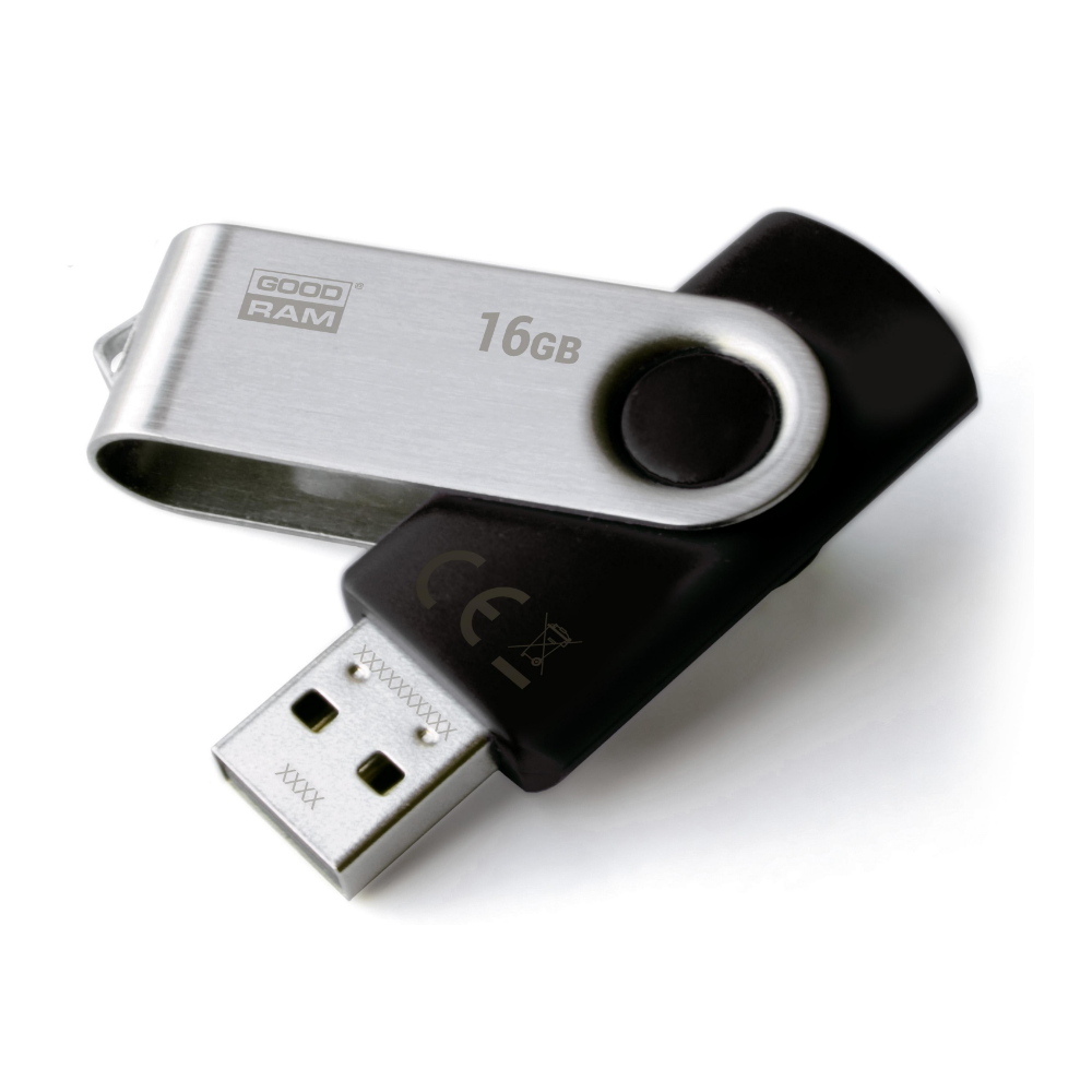 USB atmintukas GOODRAM 16GB UTS2 BLACK USB 2.0-USB raktai-Išorinės duomenų laikmenos
