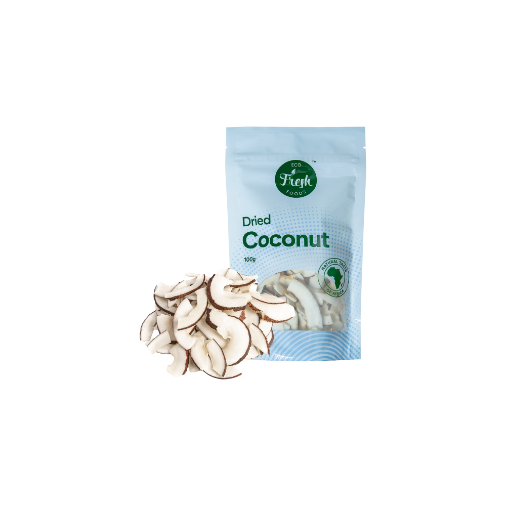 Eco fresh foods Džiovinti kokosai 100 g Užkandžiai