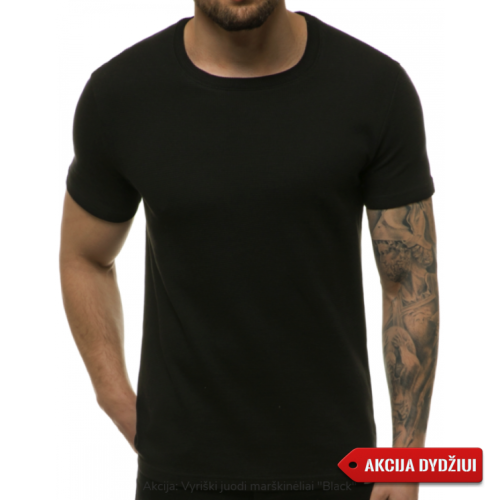 Vyriški juodi marškinėliai Black APRANGA, AKSESUARAI