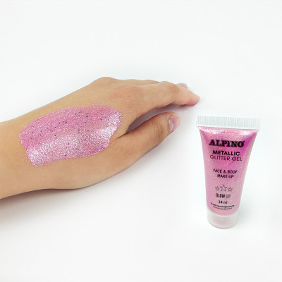 Gelis grimui 14ml ALPINO Metallic pink Vaikiška kosmetika