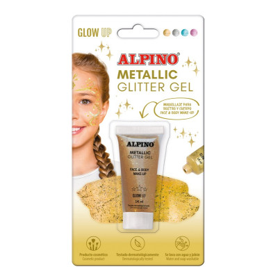 Gelis grimui 14ml ALPINO Metallic gold bls Vaikiška kosmetika