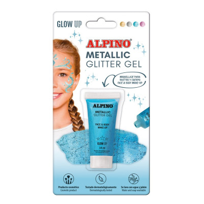 Gelis grimui 14ml ALPINO Metallic blue bls Vaikiška kosmetika