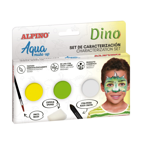 Makiažo rinkinys ALPINO Dino Aqua make-up 3sp Vaikiška kosmetika