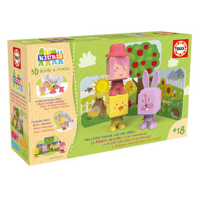 Kūdikių žaidimai 3D THE KUBIS, THE LITTLE FARMER AND THE APPLES 2-4metų Ugdymo įstaigoms