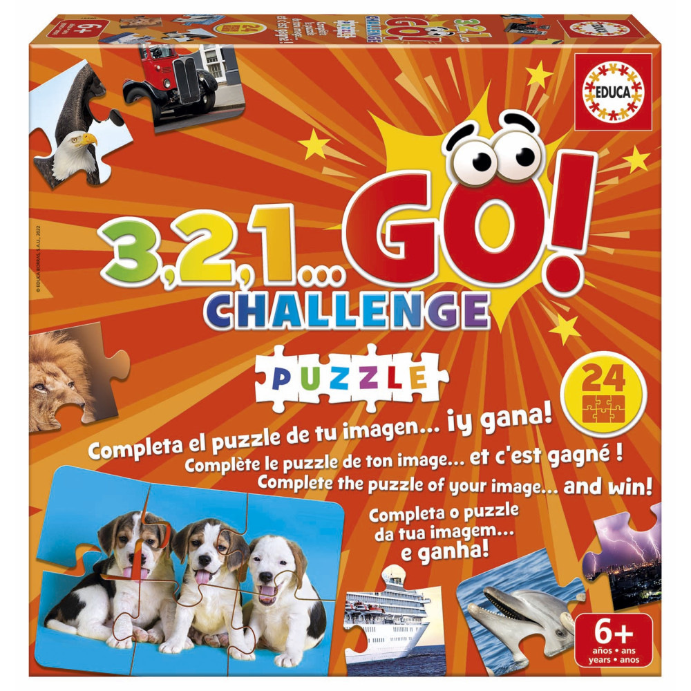 Žaidimas 3,2,1...GO! CHALLENGE PUZZLE 6-99metų Ugdymo įstaigoms