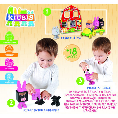 Kūdikių žaidimai 3D THE KUBIS, FARM PARTY 2-4metų Ugdymo įstaigoms