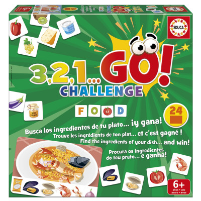 Žaidimas 3,2,1...GO! CHALLENGE FOOD 6-99metų Ugdymo įstaigoms