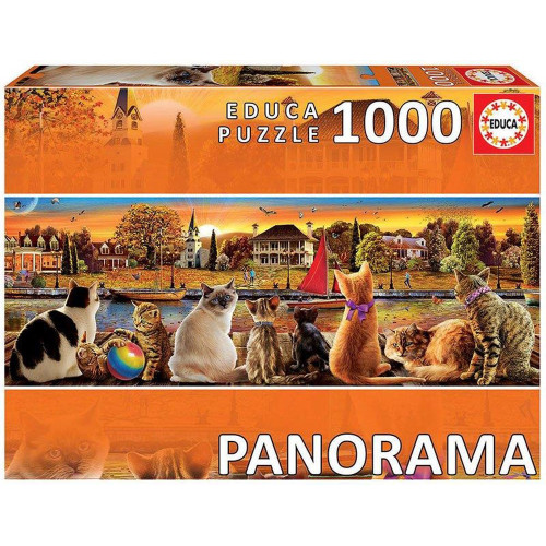 Dėlionė (puzzle) 1000 KAČIŲ KRANTINĖ "PANORAMA"12-99 metų ŽAISLAI