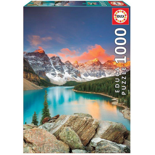 Dėlionė (puzzle) 1000 MORĖJOS EŽERAS, Kanada 12-99 metų ŽAISLAI